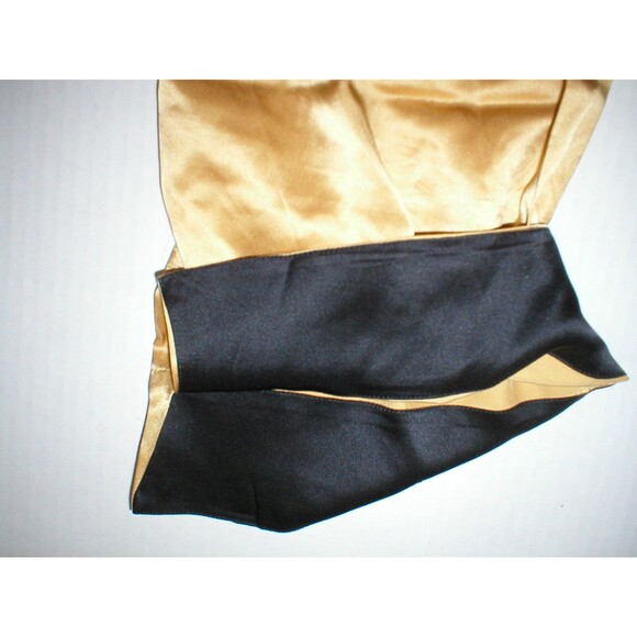 New NWT Designer Natori Gold Silk Pants Womens XS Lounge Sleep Crop Date Cool - Picture 5 of 5